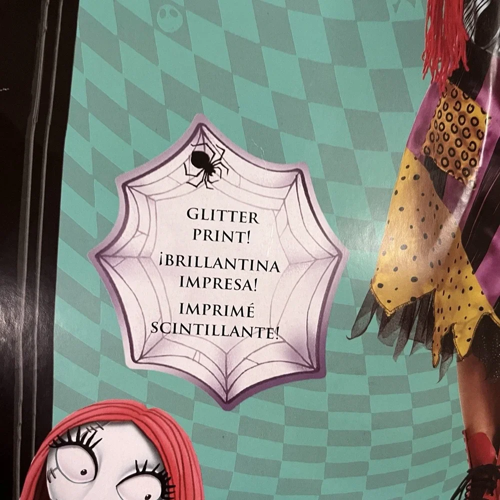 The Nightmare Before Christmas Sally Deluxe Child Costume Dress Sz 7-8 NWT